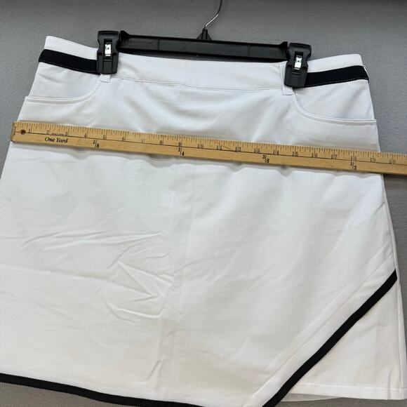 N'Vo by Lanctot Skort Women's 10 Size White Black Golf Skort Pickleball Golf EUC - Picture 11 of 13